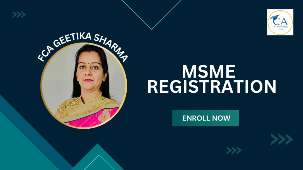 MSME Registration course